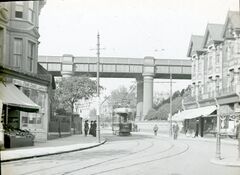001074 Tram under new St. Andrews Arch, Hastings c.1905-10 - Flickr - East Sussex Libraries Historical Photos.jpg
